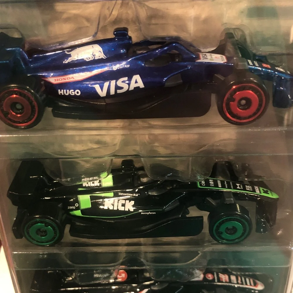 Mattel Hot Wheels Formula 1 Car Set - Black with Multicolor Accents
